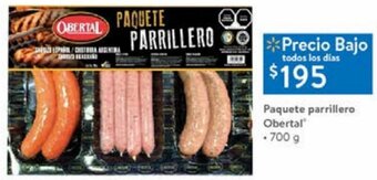 Walmart Paquete Parrillero Obertal 700g oferta