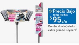 Walmart Escoba Dual o Jalador Extra Grande Reynera oferta