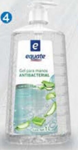 Gel Antibacterial para Manos Equate 1L