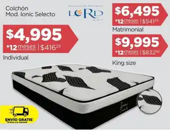 Chedraui Lord Colchon Ionic Selecto - King Size oferta