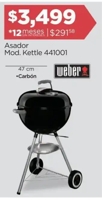 Chedraui Weber Asador Kettle oferta
