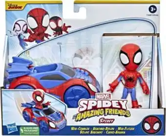 Julio Cepeda Jugueterías Marvel spidey and his amazing friends- spidey con bólido arácnido oferta