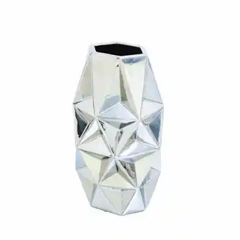 Mueblería Villarreal Jarron ceramico plata oferta