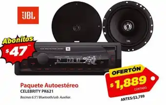 JBL Paquete Autoestéreo Celebrity PK621