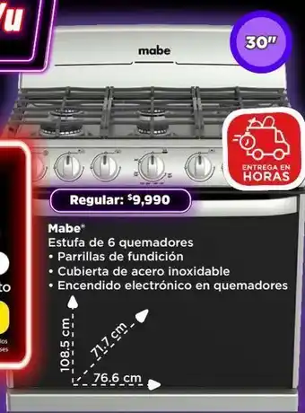 Bodega Aurrerá Estufa mabe oferta