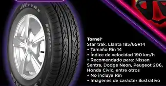 Bodega Aurrerá Neumáticos tornel oferta