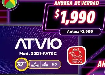 Bodega Aurrerá Smart tv atvio 32" oferta