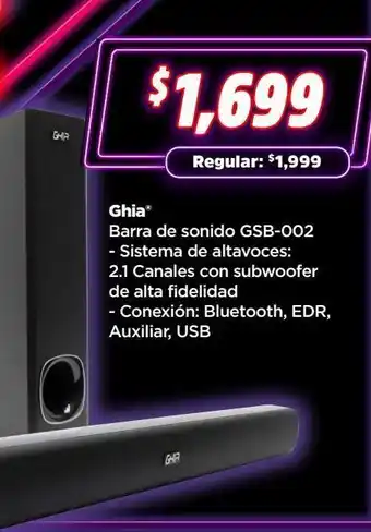Bodega Aurrerá Barra de sonido guia oferta