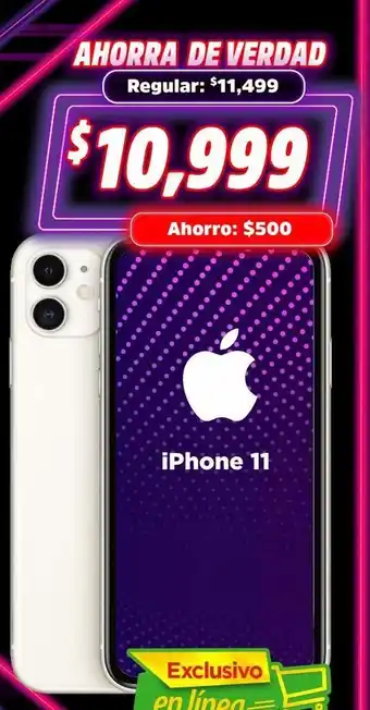 Bodega Aurrerá Celular iphone 11 oferta
