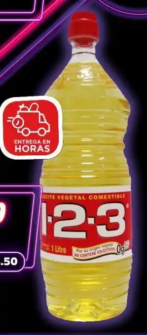 1-2-3 aceite vegetal comestible 1 l