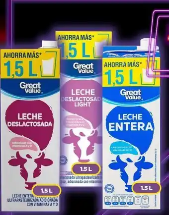 Bodega Aurrerá Leche great value 1,5l oferta