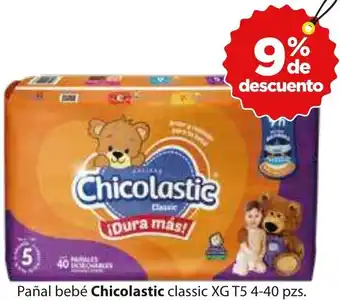 Chicolastic Pañal Bebé Classic XG T5 4-40pzs