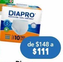 Farmacia San Pablo Diapro ropa int pants med bol c/10 oferta