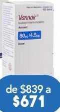 Farmacia San Pablo Vannair aer 80/4.5 mcg caj c/120d oferta