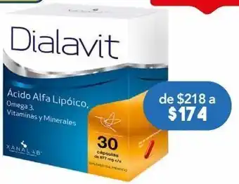Farmacia San Pablo Dialavit acido alfa lipoico caj c/30 oferta