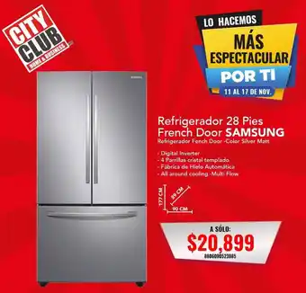 City Club Samsung Refrigerador 28 Pies French Door oferta