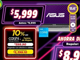 Bodega Aurrerá Asus Laptop 15,6" oferta