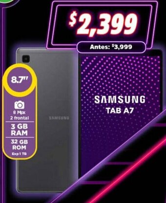 Bodega Aurrerá Samsung Tab A7 oferta