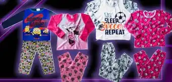 Bodega Aurrerá Pijamas de Licencia o Simply Basic para Niño o Niña 2 piezas Tallas 4 o 10 Años oferta