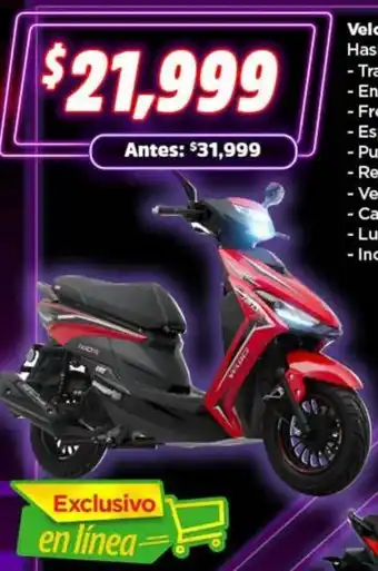 Bodega Aurrerá Veloci Hasback Sport 150CC 2023 oferta