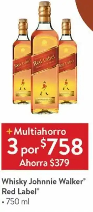 Whisky Johnnie Walker Red Label 3x750ml