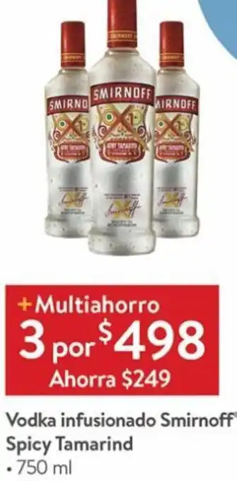 Walmart Vodka Infusionado Smirnoff Spicy Tamarind 3x750ml oferta