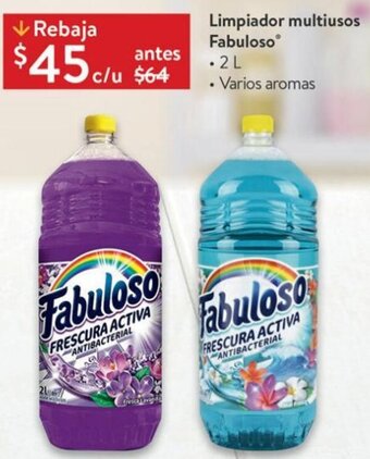 Walmart Limpiador Multiusos FAbuloso 2L oferta