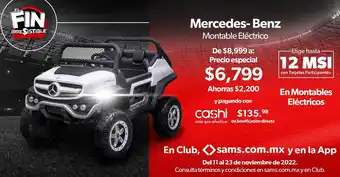 Mercedes-Benz Montable Eléctrico