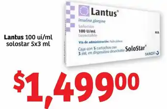 Lantus 100 ui/ml Solostar 5x3ml