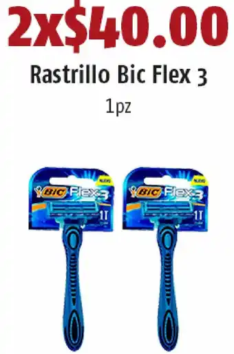 Rastrillo Bic Flex 3 2x1pz