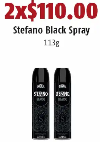 Stefano Black Spray 2x113g