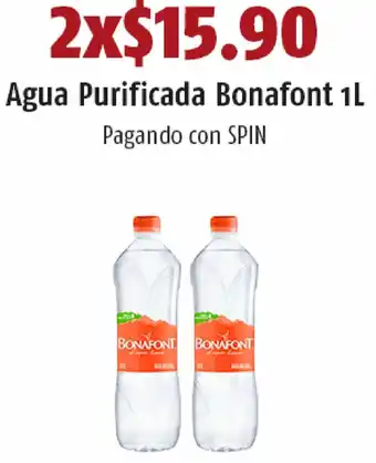 OXXO Agua Purificada Bonafont 2x1L oferta