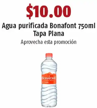 OXXO Agua Purificada Bonafont 750ml Tapa Plana oferta