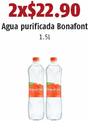 Agua Purificada Bonafont 2x1,5L