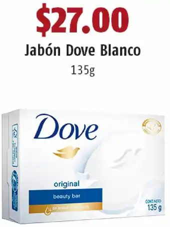 Jabón Dove Blanco 135g