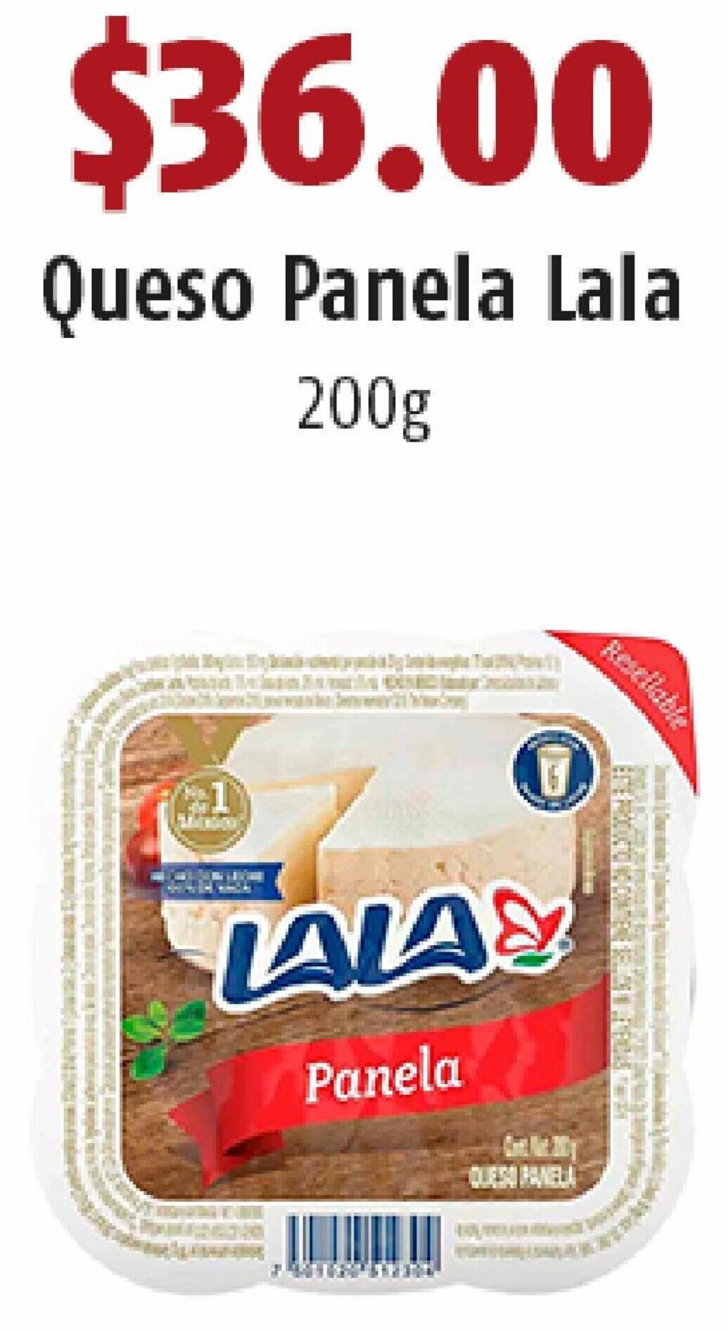 QUeso Panela Lala 200g oferta en OXXO