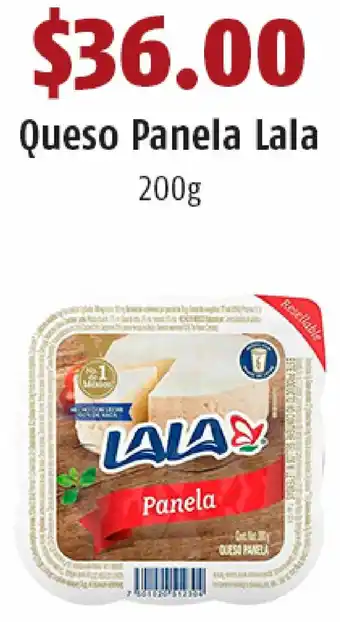 OXXO QUeso Panela Lala 200g oferta