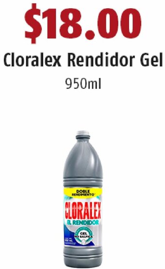 OXXO Cloralex Rendidor Gel 950ml oferta