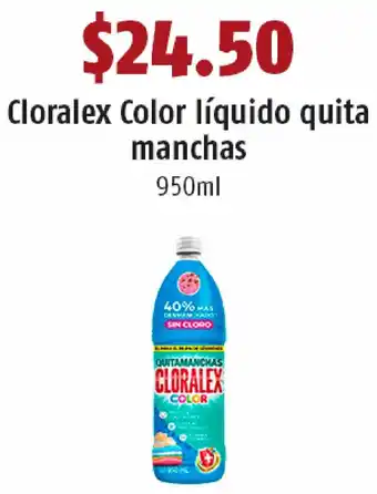 OXXO Cloralex Color Líquido Quita Manchas 950ml oferta