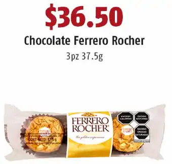 Chocolate Ferrero Rocher 3pz 37,5g