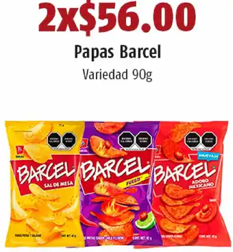 OXXO Papas Barcel 2x90g oferta