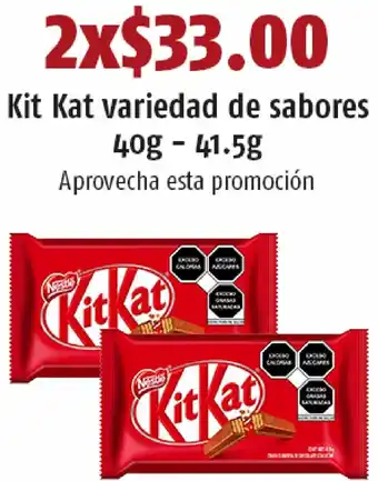OXXO Kit Kat Variedad de Sabores 2x40g-41,5g oferta