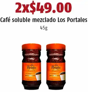 Café Soluble Mezclado Los Portales 2x45g