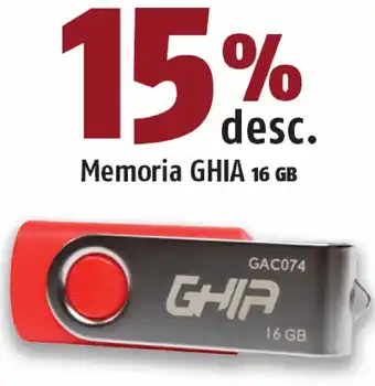 OXXO Memoria GHIA 16GB oferta