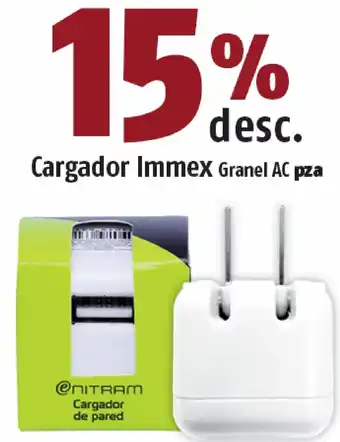 Cargador Immex Granel AC pza