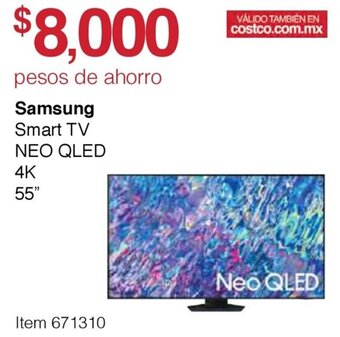 Costco Samsung Smart TV NEO QLED 4K 55" oferta