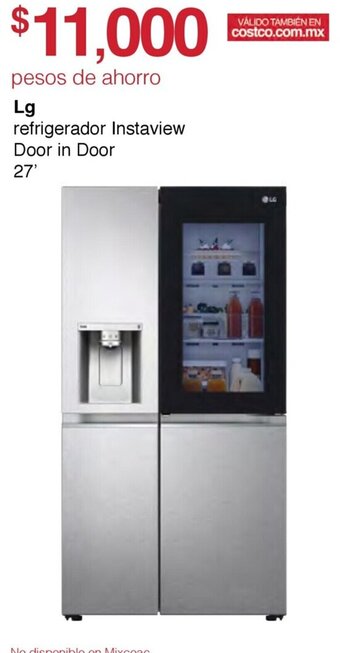 Costco LG Refrigerador Instaview Door in Door 27" oferta