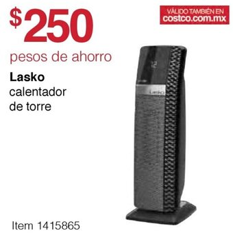 Costco Lasko Calentador de Torre oferta