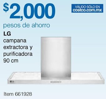 LG Campana Extractora y Purificadora 90cm