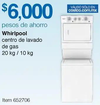 Costco Whirlpool Centro de Lavado de Gas 20kg/10kg oferta